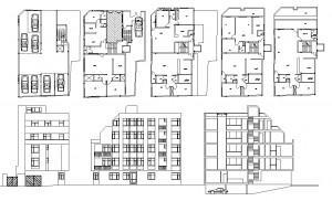 آپارتمان (۴ طبقه روی پیلوت + زیرزمین)  هر طبقه حدود ۱۵۶-۲۰۰ متر